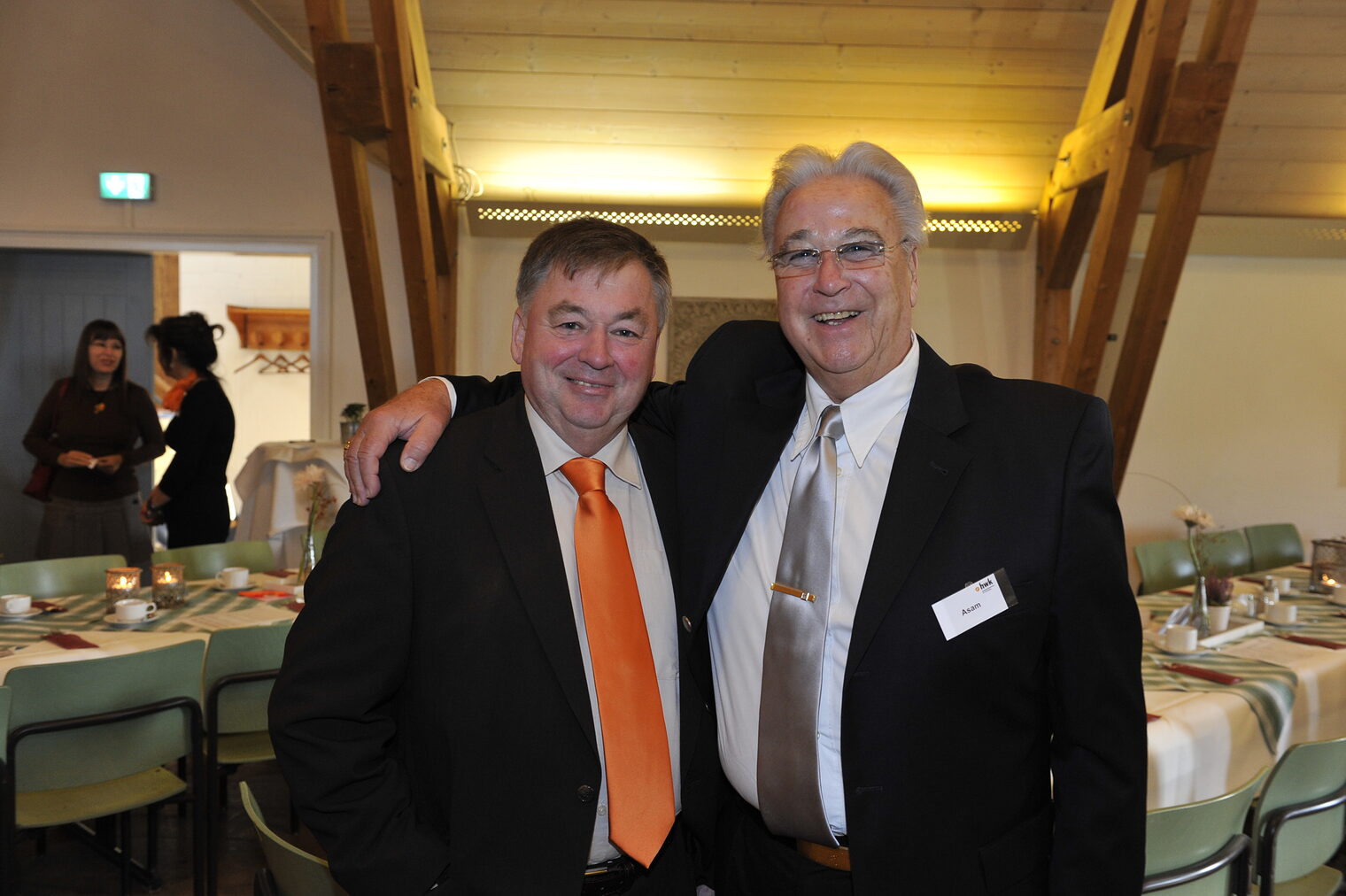 HWK-Vize-Präsident Paul Brugger mit Hans Asam HWK-Vize-Präsident Paul Brugger mit Hans Asam