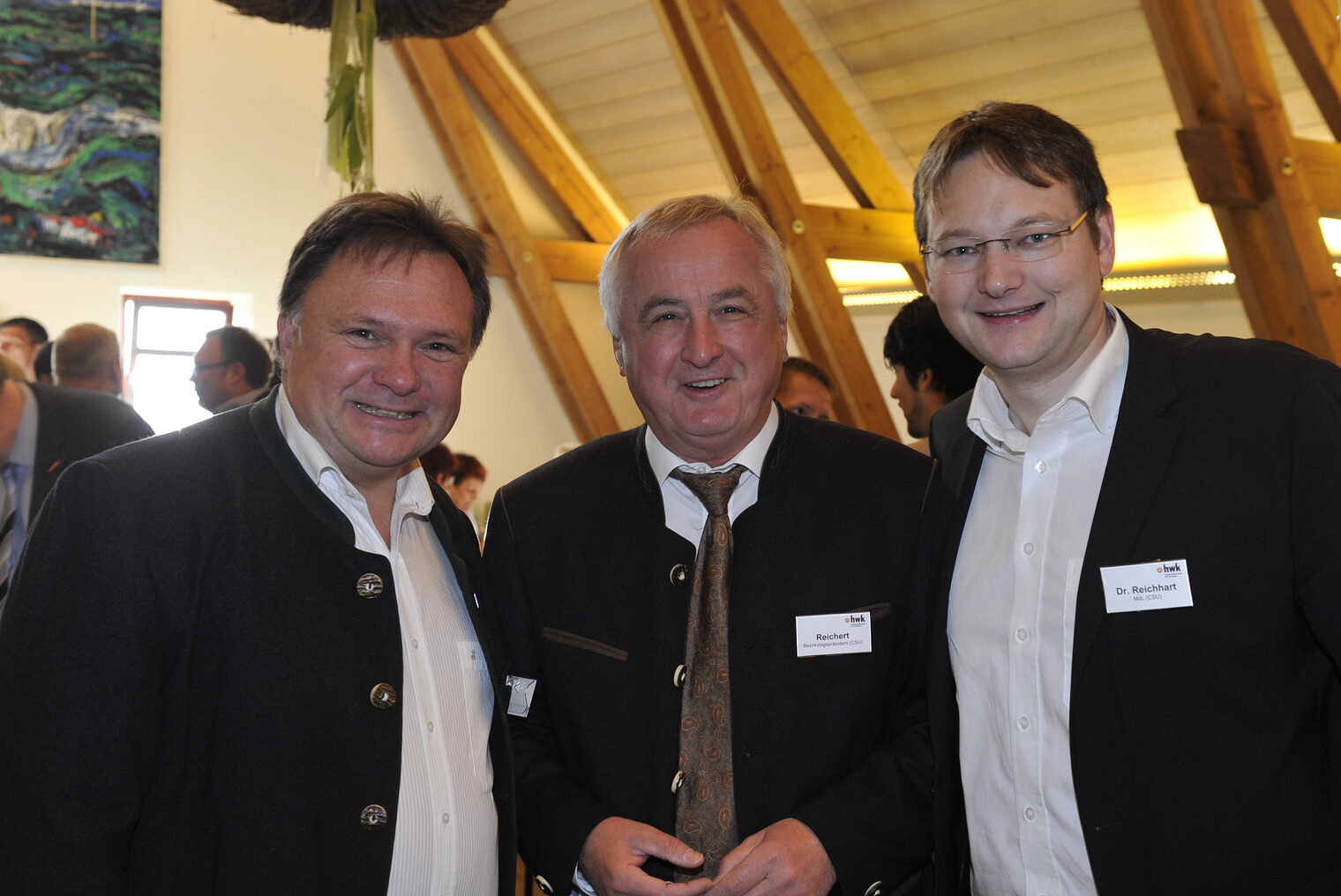 Oberbürgermeister von Kaufbeuren Stefan Bosse, Bezirkstagspräsident Jürgen Reichert und MdL Dr. Hans Reichart Oberbürgermeister von Kaufbeuren Stefan Bosse, Bezirkstagspräsident Jürgen Reichert und MdL Dr. Hans Reichart